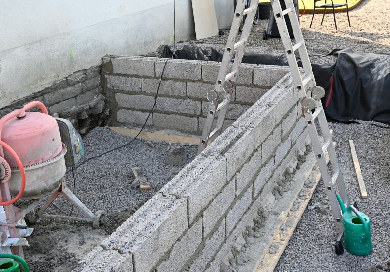 Cinder Block Wall Repair detail