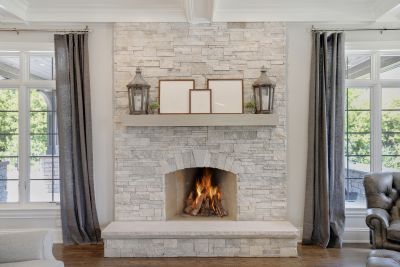 Stone Chimney Installation detail