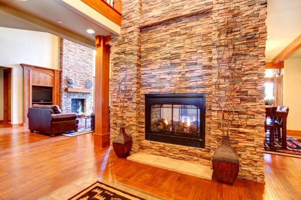 Stone Hearth Installation in Hampstead