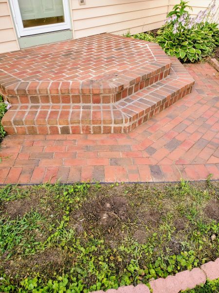 Brick Stoop Repair in Hampstead